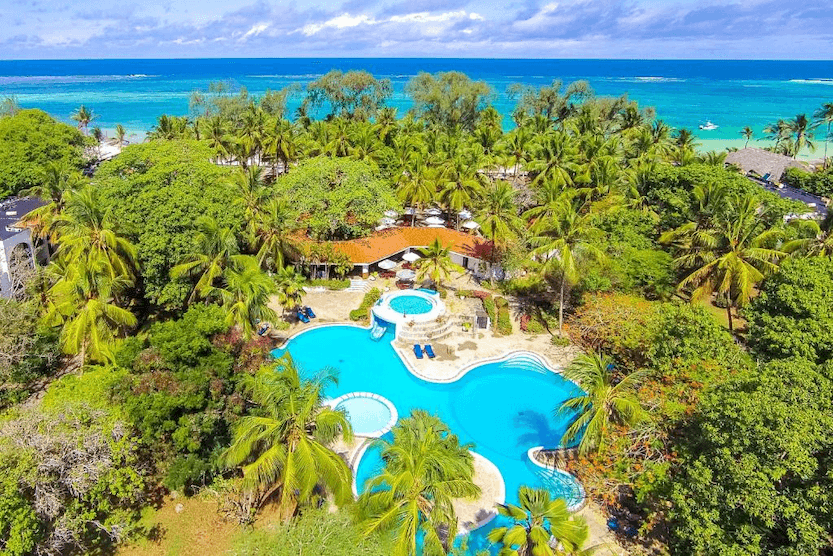 Best Kenya Tourism Packages from India - The Detailed Guide 4 A view of Diani Sea Resort