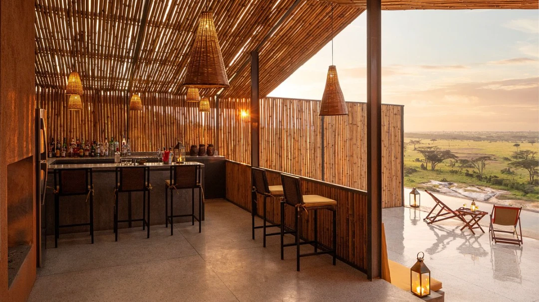 View of the bar in saruni basecamp