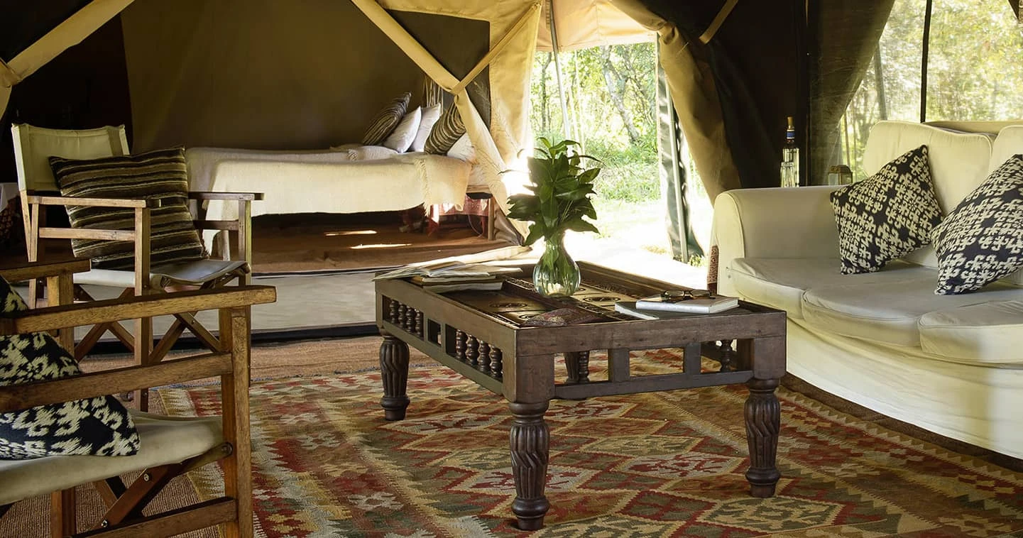 family tented suite at Nkorombo-mobile-camp