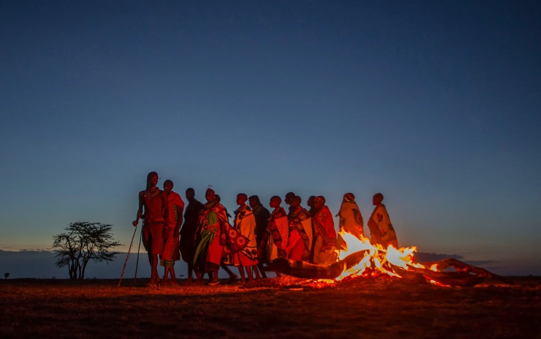 Richard River Camp 4 masai and bush dinner